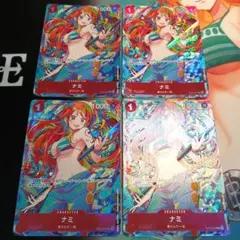 ワンピースカード　ナミ　4枚　ストレージボックス　パラレル　プロモ