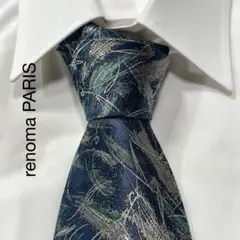 TG2740 renoma PARIS アート ジャガード シルク ネクタイ