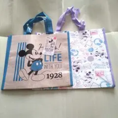 Disney ミッキーマウス バッグ　2点セット