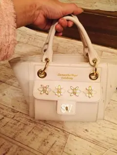 ハンドバッグサマンサベガビジューバッグ最終値下げ