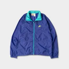 90s　好配色　NIKE ナイキ　ナイロン　銀タグ　刺繍ロゴ　アノラック
