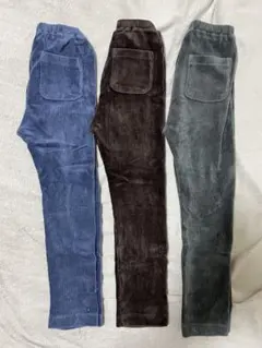 UNIQLO キッズコーデュロイレギンスパンツ 110cm 3色セット