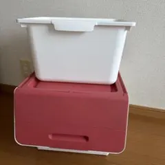 衣装ケース　ピンク　Mサイズ　ニトリ　カラボにぴったり　深型のサムネイル