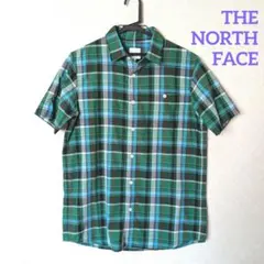 ザ・ノース・フェイス　チェック柄シャツ　半袖　メンズ　トップス