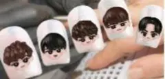 ネイルシール ソフビ顔-B