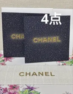 シャネル クリスマス メッセージカード レターセット ホリデー 2025 4枚