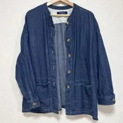 GENTIL デニムジャケット ノーカラー