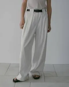 美品 shishikui corduroy baker cream 34 - メルカリ