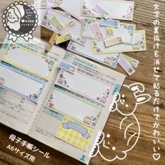 【シール】母子手帳シール ＊ マタニティフレークシール エコーアルバムのサムネイル