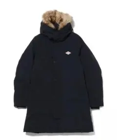 ダントン ロング丈 タッサーダウンジャケットコート　ネイビー　S
