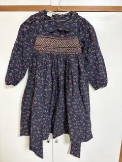 【極美品】Heart spring 高級スモッキングワンピース 130cm