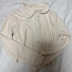 H&M ベージュ 襟付きカーディガン XS