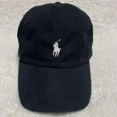 POLOラルフローレン BLACK コットンキャップ
