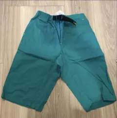 GLOBAL WORK ソフトタッチ綿麻ショーツ　ハーフパンツ　グリーン　140