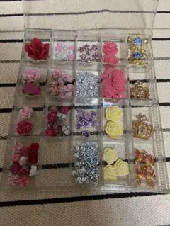 薔薇モチーフデコレーションパーツ＆アクセサリーパーツ　まとめ売り