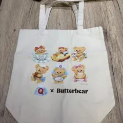 Q × Butterbear トートバッグ