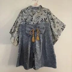 ベビー袴 70cm ロンパース&100日祝いタペストリー