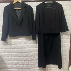 K1239 ソーシャルタイム　東京ソワール　ブラックフォーマル 2点セット