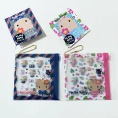 【正規品】ハローキティ　プチパーツシール　日焼け　制服　2点セット