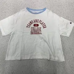 Champion チャンピオン 半袖Tシャツ ホワイト カレッジロゴ　Mサイズのサムネイル