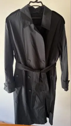 UNIQLO 黒 トレンチコート ダブルブレスト ベルト付き