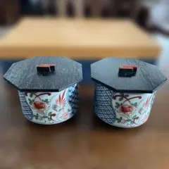 蓋つき煮物椀 青と赤のセット(有田焼・林斎窯) - メルカリ