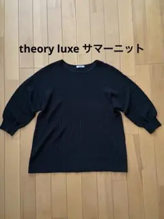セオリーリュクス theory luxe サマーニット 透け感のある黒です 9号