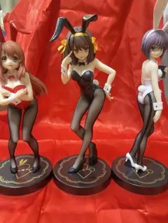 涼宮ハルヒの憂鬱　バニーガール フィギュア 3体セット