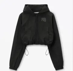 alexanderwang ロゴ　クロップド　ボンバージャケット 【現行商品】 alexanderwang ロゴクロップドボンバージャケット 【現行商品】