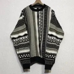 90's　Protege 立体編み 3D ニット アクリルセーター　クージー