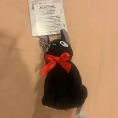 【新品】　ジブリパーク　ジジ　ぬいぐるみ　マスコット　キーホルダー　魔女の宅急便
