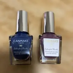 CANMAKE カラフルネイルズ　N57ネイビー、N95 パープルセット