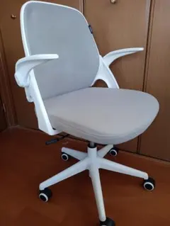 HBADA オフィスチェア グレー＆ホワイト