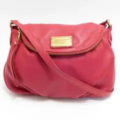 美品 マークバイマークジェイコブス ショルダーバッグ レザー 赤系