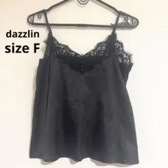 dazzlin レースサテンキャミソール レース キャミソール ブラック サテンのサムネイル