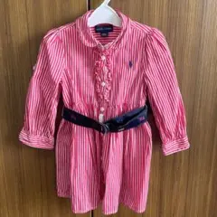 ラルフローレン　ワンピース　キッズ　ベビー　美品　 長袖　80