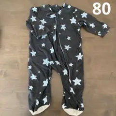 1点のみ✨星柄　フルジップ　ロンパース　男女兼用　カバーオール