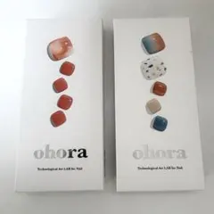 ohora ネイルシール 2セット フットネイル