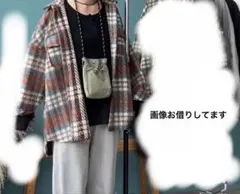 zena オーバーサイズチェックシャツジャケット