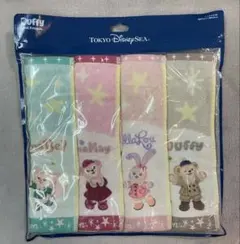 ダッフィー&フレンズ ミニタオル ４枚 ウィンタートゥインクリングタウン