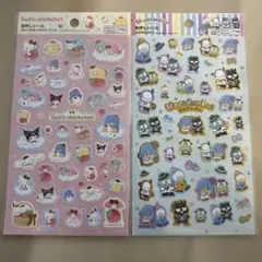サンリオキャラクターズ　シール　２種類セット　サンリオ　箔押しシール