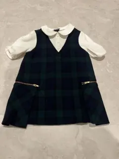 グリーンレーベルリラクシングワンピース 85cm キッズ フォーマル チェック
