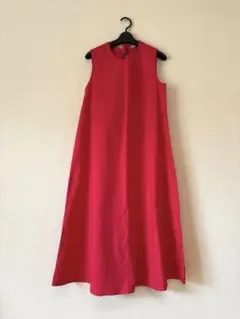 後ろリボン結び Aラインワンピース