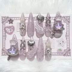 ネイルチップ スーパーロング ポイント コギャル KOGYARU 平成 Y2K
