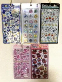 【正規品】ボンボンドロップシール他まとめ売り　おはじきシール　はぴだんぶい