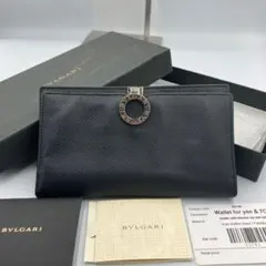 ！美品！　BVLGARI ブルガリ　財布　クリップ　ブラック　付属品完備のサムネイル