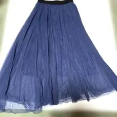 ネイビーアシンメトリースカート