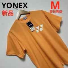 新品タグ付　ヨネックス YONEX ユニTシャツ ライトオレンジ Mサイズのサムネイル