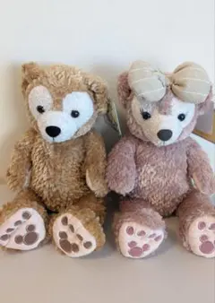 新品未使用　ダッフィー&シェリーメイ　ディズニー　ぬいぐるみ