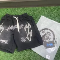 は*た様 HELLSTAR スウェットショーツ ブラック Mサイズ　usdrip Hellstar ショートパンツ ブラック - メルカリ